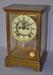 Antique Ansonia Brass Crystal Regulator Clock