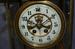Antique Gilbert Green Onyx crystal regulator Clock
