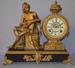 Antique Ansonia (Troubadour) figure clock