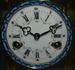 Vintage Cloisonne Crystal Regulator Clock