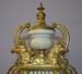 Vintage Imperial Mythical bronzed shelf clock