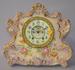 Antique Seth Thomas floral porcelain mantle clock