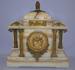 Antique Ansonia Rutland White Onyx Marble Clock