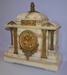 Antique Ansonia Rutland White Onyx Marble Clock