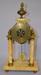 Antique Portico 4 column marble mantle clock