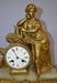 Antique French Alabaster Figure Clock