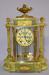 Antique Ansonia Green Onyx Crystal Regulator Clock