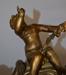 Antique French double statue figure clock