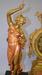 Antique Ansonia Huntress & Fisher Double Figure Clock