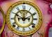 Antique Ansonia (La Fontaine) Porcelain Mantle Clock