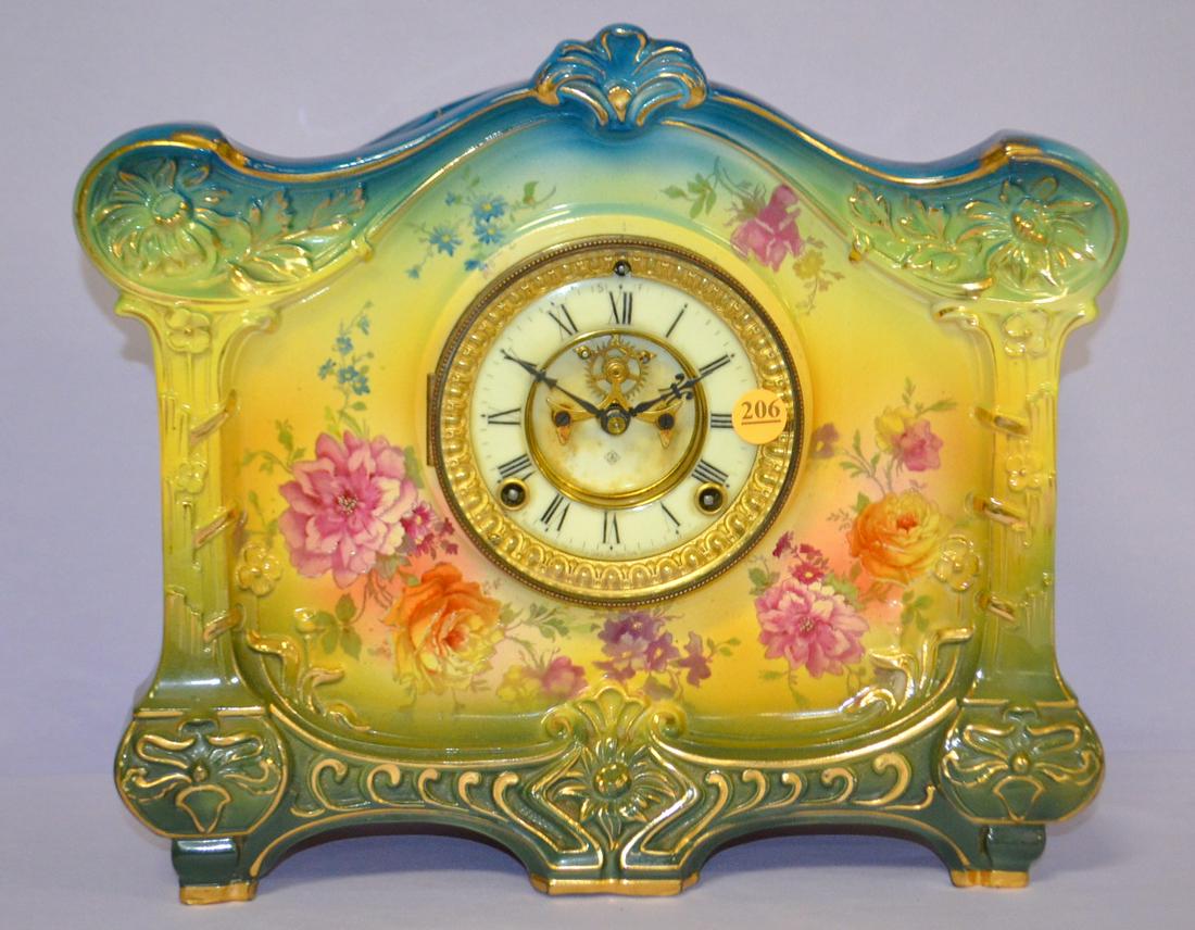 Ansonia (La Croix) Porcelain Mantle Clock Price Guide