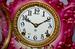 Antique Ansonia (warlock) porcelain Mantle Clock