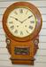 Antique EN Welch Wood Inlay Drop Clock