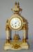Antique French 4 column Marble Mantle Clock