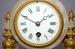 Antique French 4 column Marble Mantle Clock