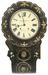 E.N. Welch Papier Mache Wall Clock