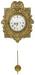 Brass Repousse Petite Sonnerie Wall Clock
