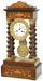French Inlaid Mahogany Portico Clock