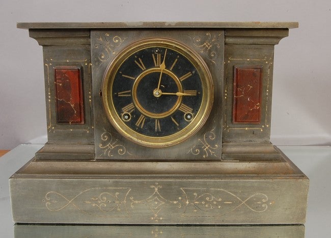 Ansonia Cast iron mantle clock`