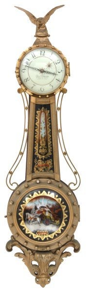 Elmer O. Stennes Girandole Banjo Clock