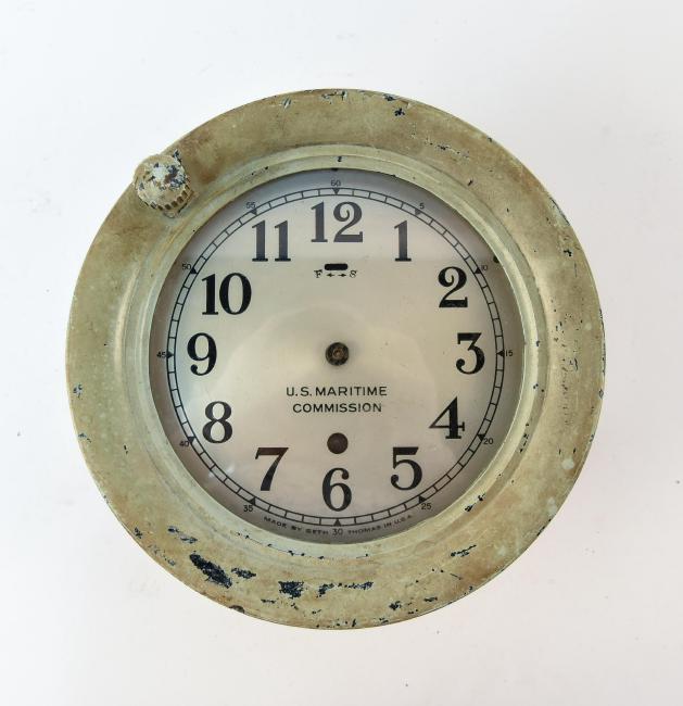 SETH THOMAS WWII SHIPS DECK CLOCK