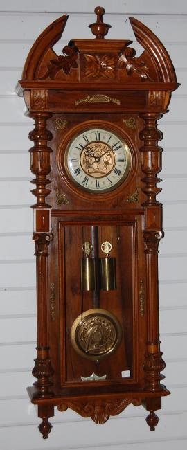 Gustav Becker 2 Wt. Vienna Regulator Wall Clock