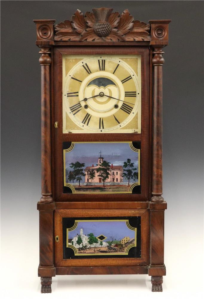 Birge, Mallory & Co. Double Decker Shelf Clock