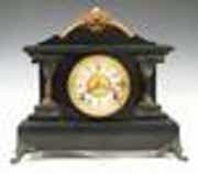 Gilbert Bellwood Black Mantel Clock