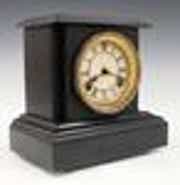 Waterbury Black Mantel Clock