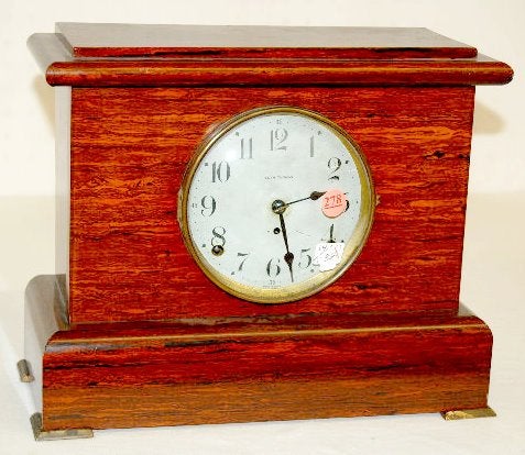 Seth Thomas “Belmont” Red Adamantine Mantel Clock