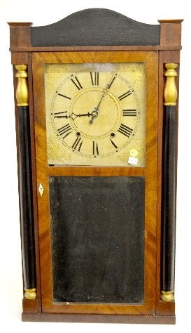 Orton, Preston & Co. Wood Works Shelf Clock