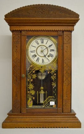 New Haven “Ganges” Weight Driven Kitchen Clock