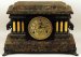 Waterbury 2 Column Painted Wood Mantle Clock