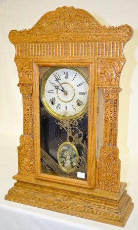 Gilbert Oak “Jewel” Kitchen Clock