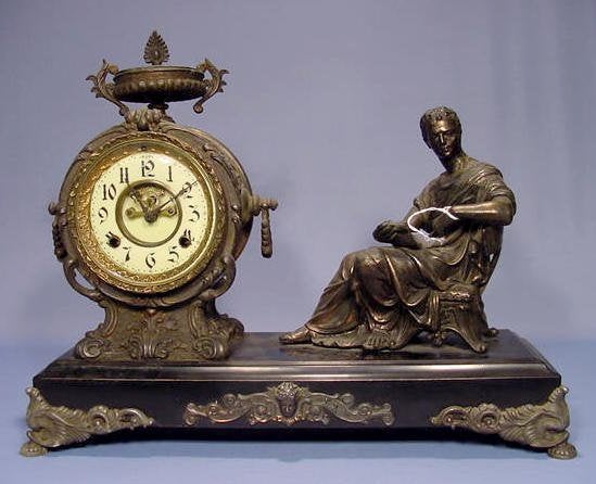 New Haven Octavius Figural Clock