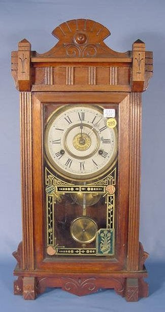 New Haven Walnut Kitchen Clock NR