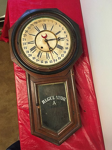 Ansonia Regulator A Calendar Wall Clock