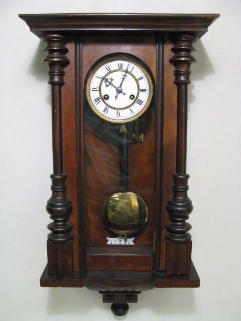 VIENNA REGULATED WALL CLOCK WITH WALNUT CASE