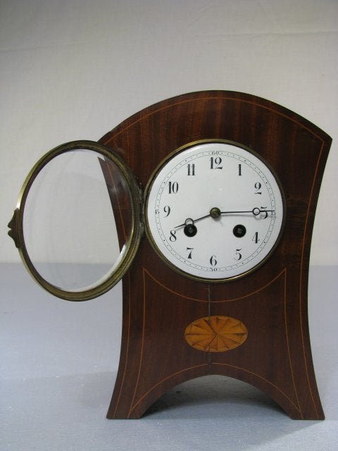 FRENCH ART DECO STYLE INLAY MANTLE CLOCK