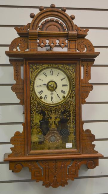 Antique Seth Thomas Eclipse Hanging Kitchen Clock