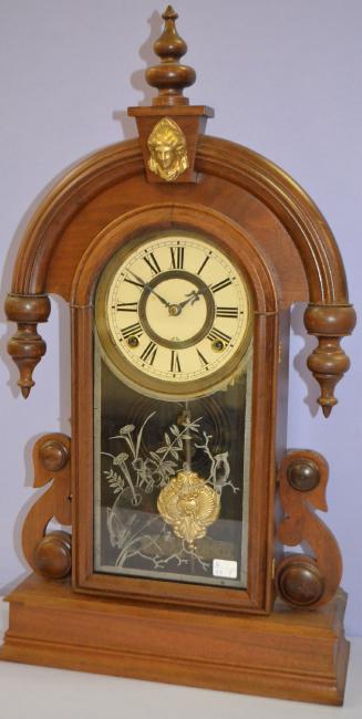 Antique Ansonia “Parisian” Walnut Parlor Clock