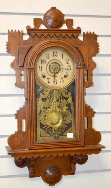 Antique Russell & Jones  Hanging Kitchen Clock