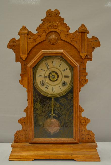 Seth Thomas Oak Kitchen Clock W/Alarm