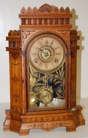 Walnut Gilbert “Altai” Mantle Clock