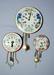 Lot of 2 German Disc Pendulum Dome Clocks