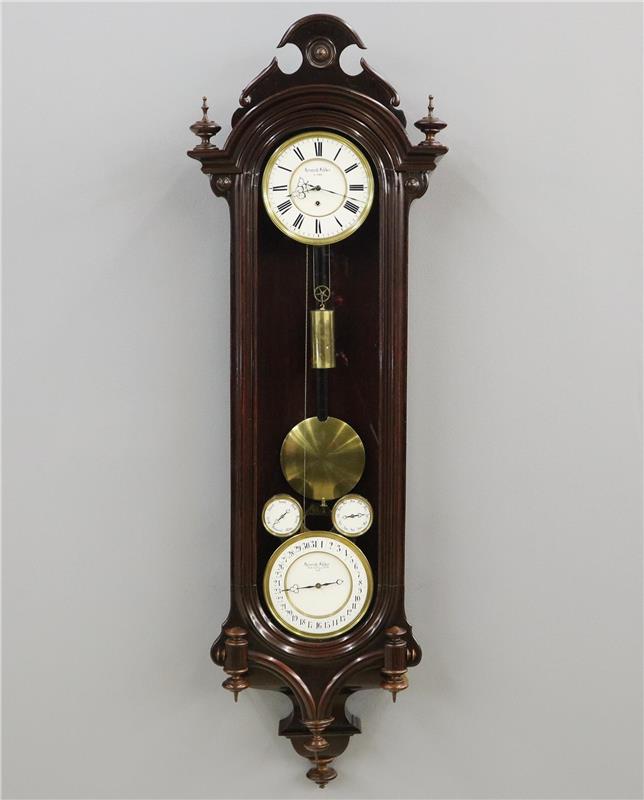 4 dial 1 wt Vienna Regulator Wall Clock