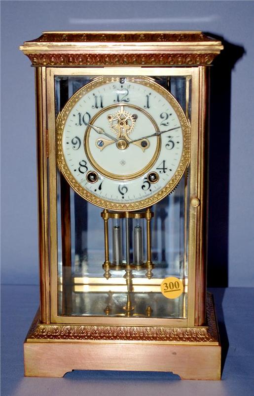 Antique Ansonia (Wanda) Crystal Regulator Clock