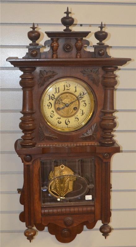 Antique German Closed Well Wall Clock