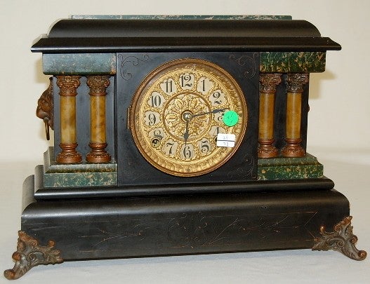 Seth Thomas Adamantine 4-Column Mantle Clock