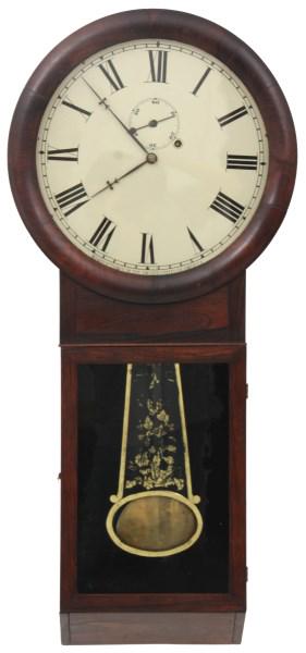 Silas B. Terry Rosewood Weight Driven Wall Clock